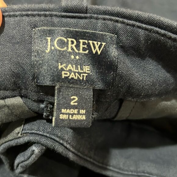 J. Crew Factory Kallie straight-leg pant Navy Blue size 2 NWOT - Picture 6 of 10